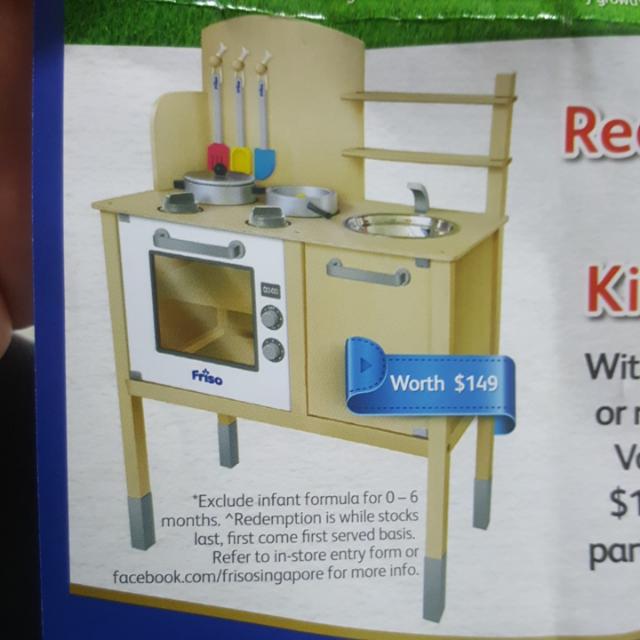 Friso Wooden Kitchen Set Babies Kids Toys Walkers On Carousell