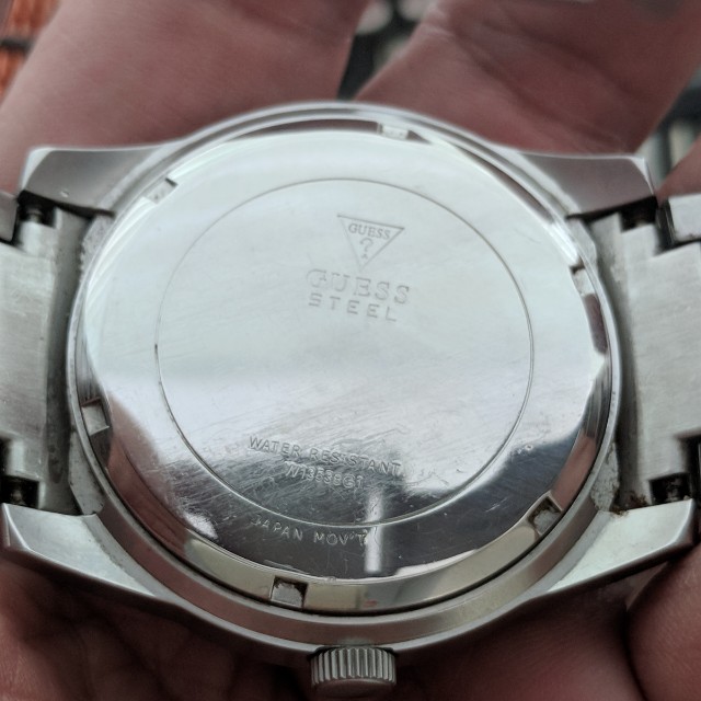 Guess steel japan sales movt