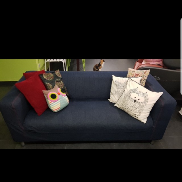 Ikea Klippan Denim 2 Seater Sofa Furniture Sofas On Carousell