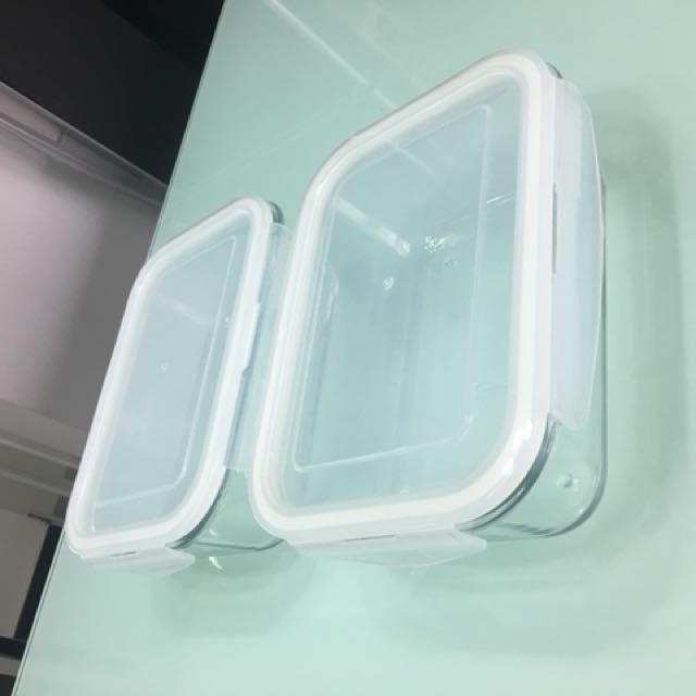 Ikea microwavable glass container, TV & Home Appliances, Kitchen