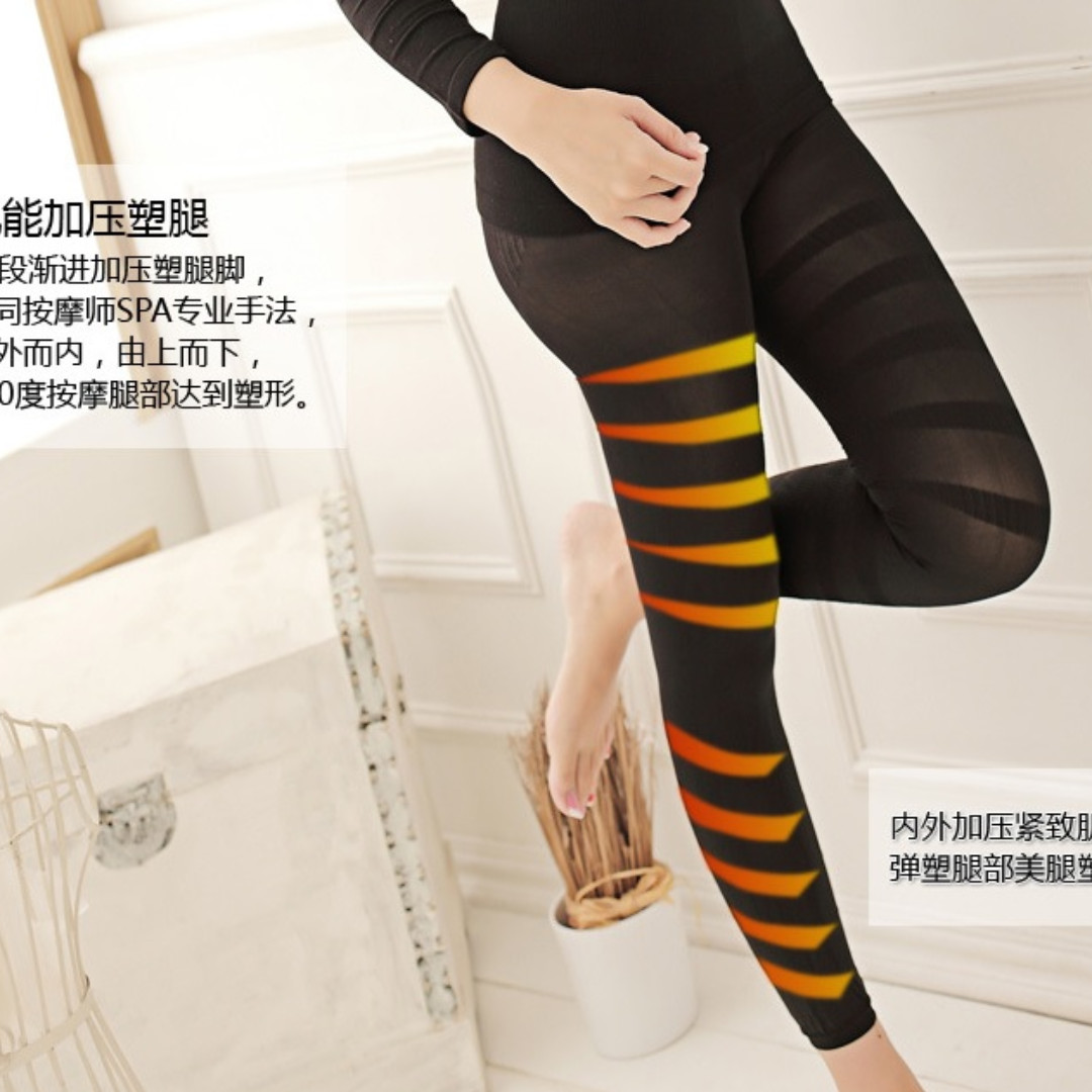 IN STOCK* Japanese Fat Burning Slimming Shaping Leggings Socks Long Pant  Body Shaper (Size M to 2XL) , Women's Fashion, New Undergarments &  Loungewear on Carousell