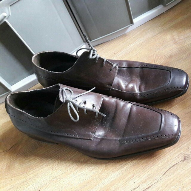 Luca del Forte Brown Leather shoes, Men 