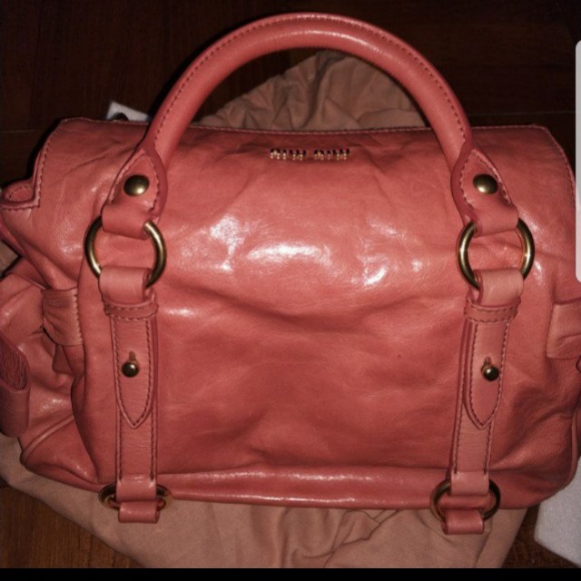 MIU MIU Vitello Lux Mini Bow Bag Pistacchio 135190