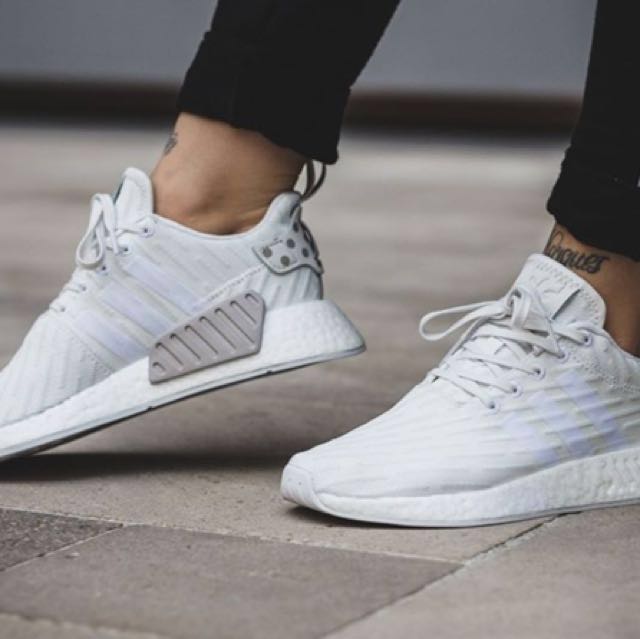 Adidas nmd r2 primeknit clear granite on sale