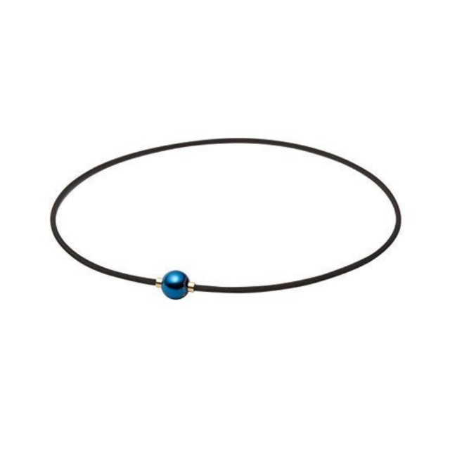 Phiten Rakuwa necklace X100 mirror ball earth colour 45cm(Japanese