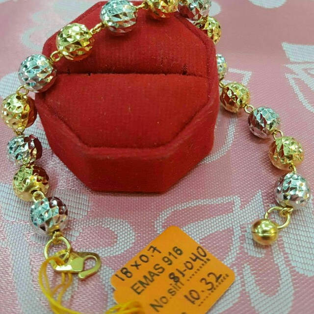 Rantai Tangan Emas 916 Women S Fashion Jewellery On Carousell