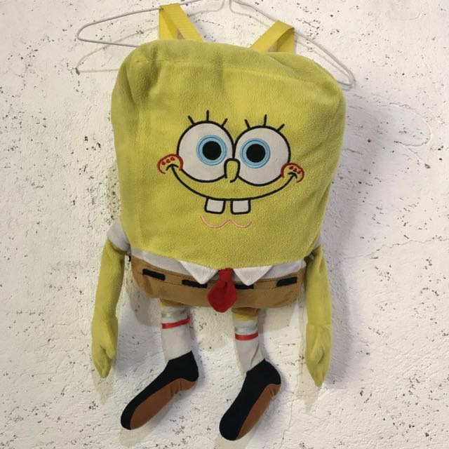 Spongebob Stuffed Toy Backpack, Babies & Kids, Going Out, Diaper Bags