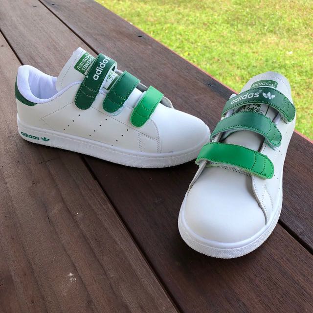 Stan smith velcro womens shop green