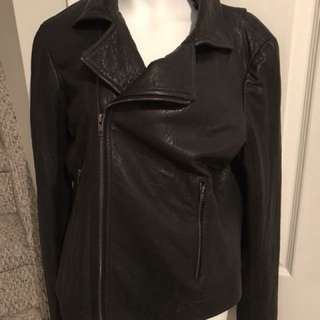 Theory leather jacket size small like aritzia