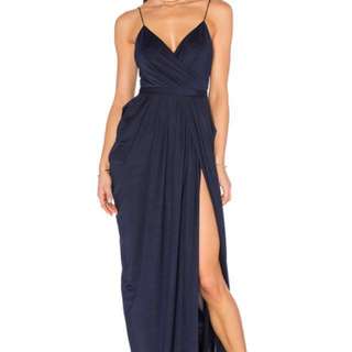 Navy blue gown