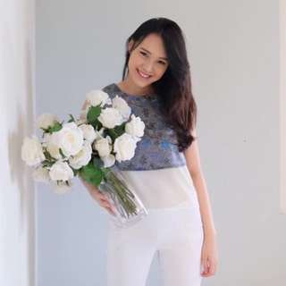 Batik silk top (bahan super adem + lembut)