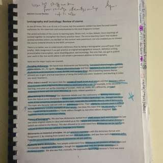 AAE43G - Lexicography & Lexicology Notes