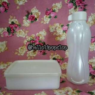 Paket Hemat Tupperware eco botol putih