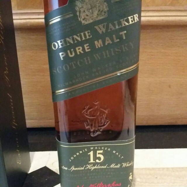 舊裝Johnnie Walker 15 Yr Pure Malt 43% 70cl Whisky 尊尼獲加15 年