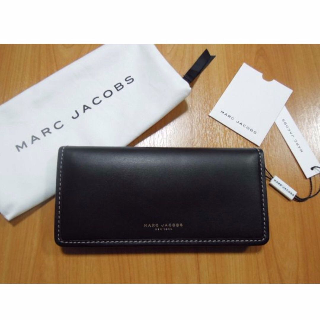 AUTHENTIC Marc Jacobs women's leather wallet madison open face ...