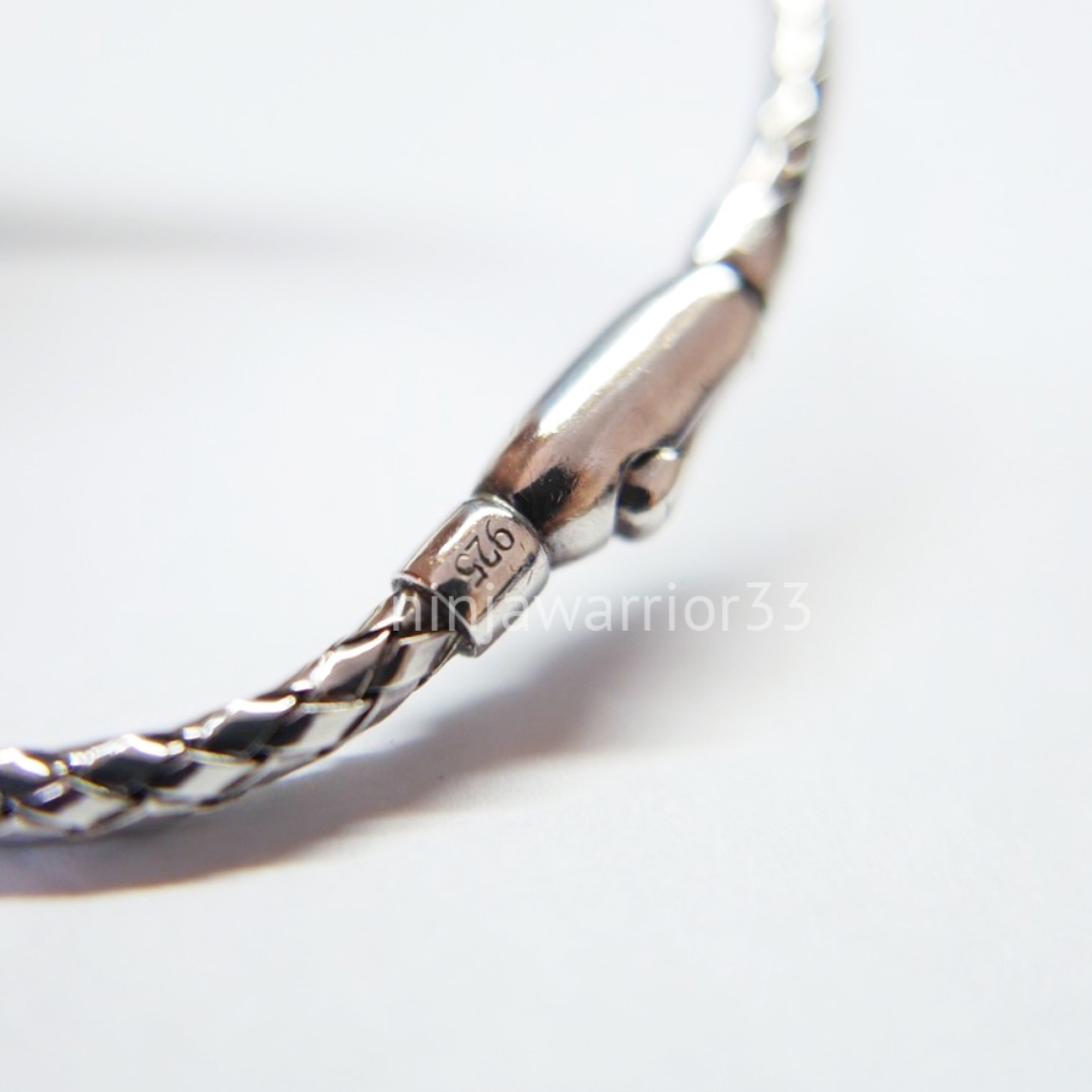 Bottega Veneta Intrecciato Oxidised-Silver Bracelet in Metallic