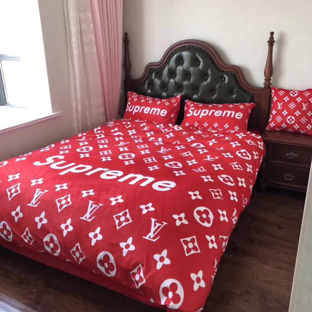 supreme queen bed set - Just Me and Supreme