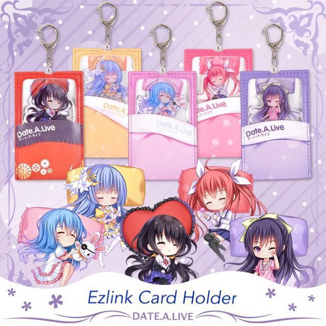 Date A Live Card Holder With Acrylic Keychain Bulletin