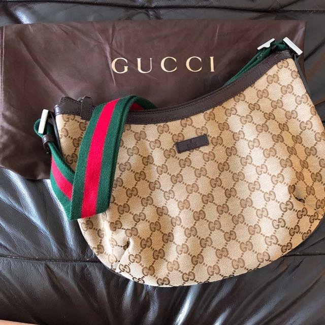Gucci Monogram Sling Bag, Luxury, Bags 