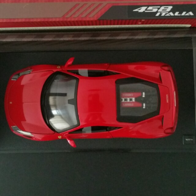 Ferrari 458 Italia Hot Wheels 1:18 Bleu, édition Limitée Très Rare