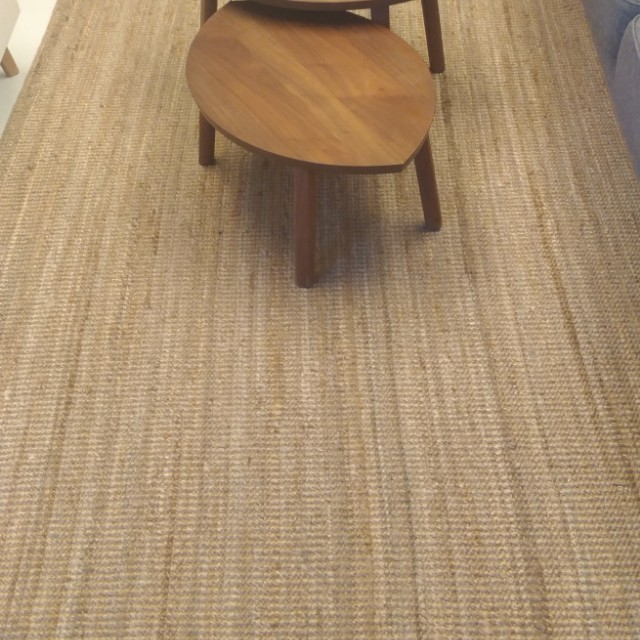 Ikea Lohals flatwoven, jute rug, carpet, Furniture, Home Decor on Carousell