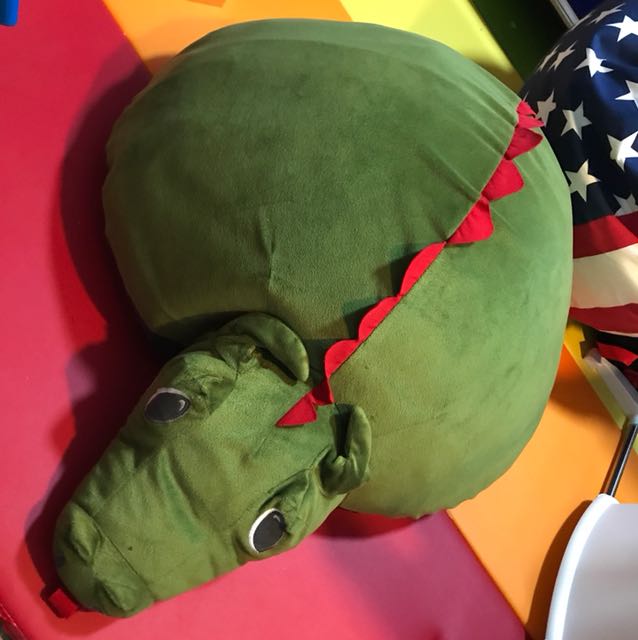 IKEA Sagodrake Dragon Alligator Kids Air/ Inflatable Pillow/ Seat ...