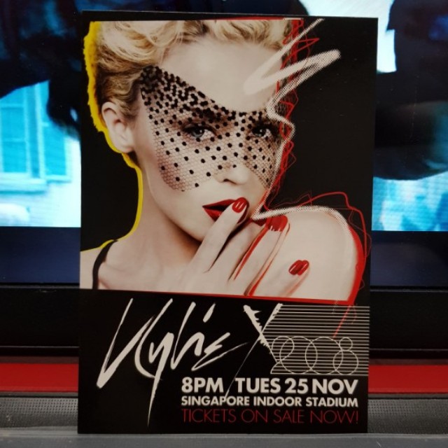 Kylie Minogue X Live In Singapore World Tour Prpmo Postcard Books Stationery Magazines Others On Carousell