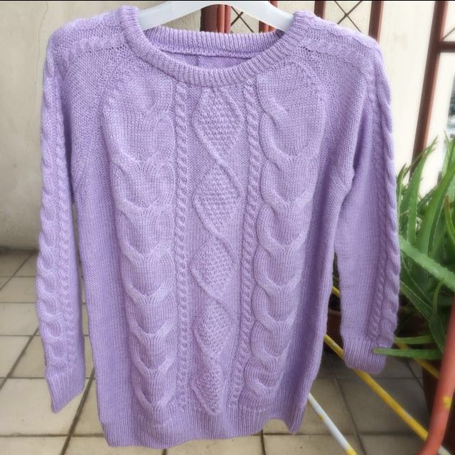Lilac knitwear pullover