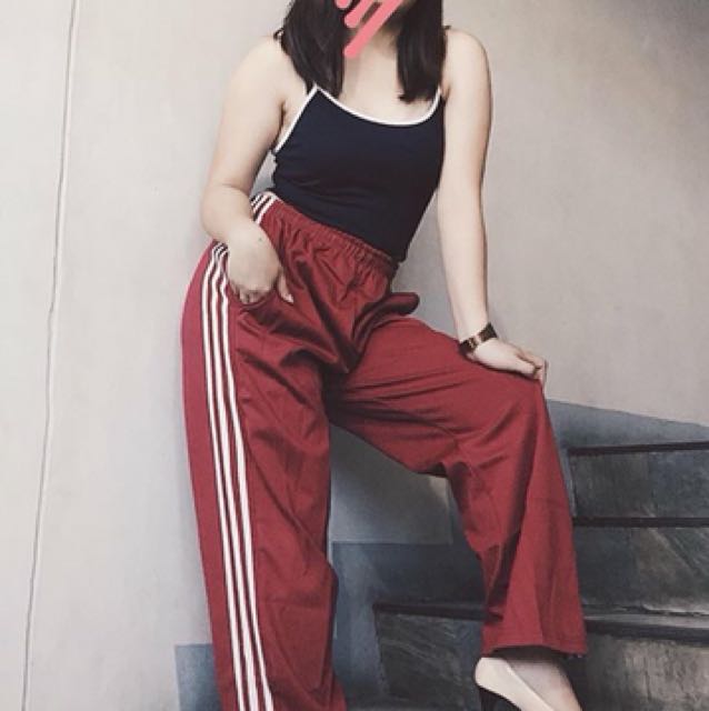 Maroon track pants on sale