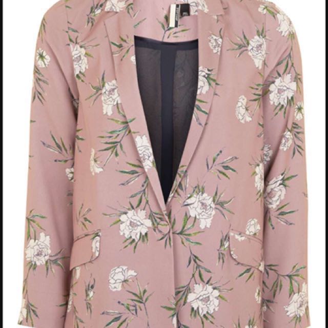 Mauve Topshop Floral Blazer RESERVED