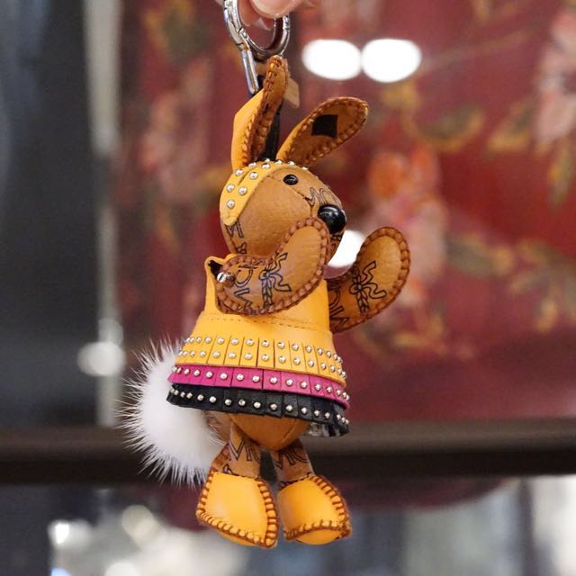 Mcm bunny keychain hotsell