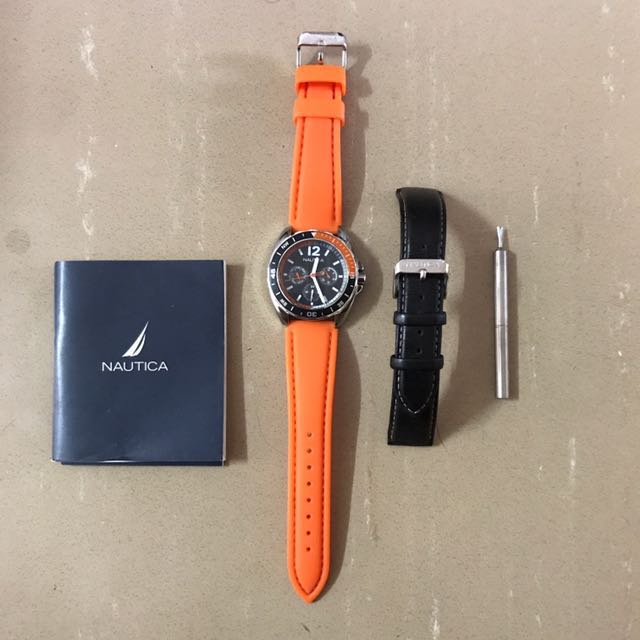 nautica stainless steel case