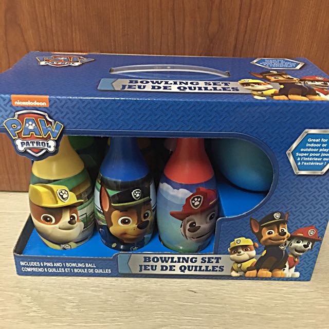 Bowling set paw patrol discount
