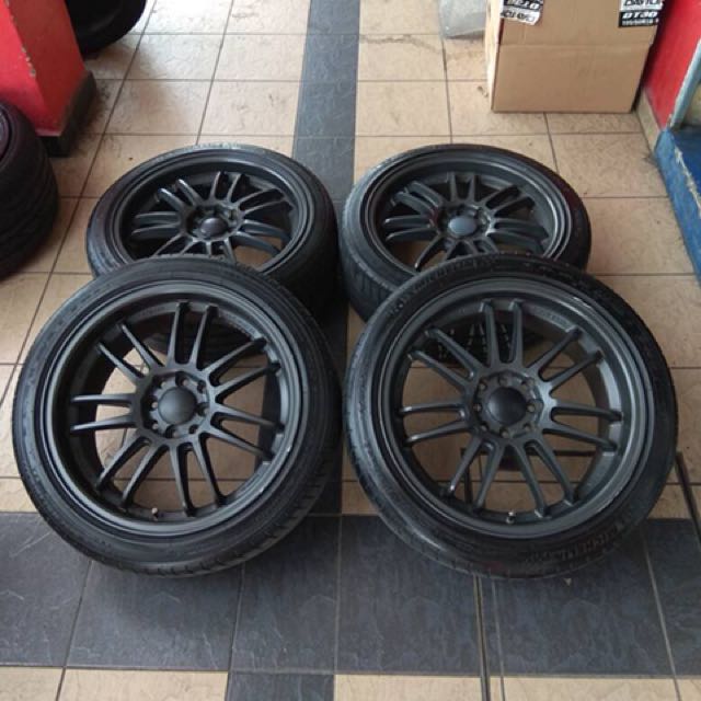 Re30 17 Inch Sports Rim Honda City Tyre 70 Baby Shark Doo Doo Doo Auto Accessories On Carousell
