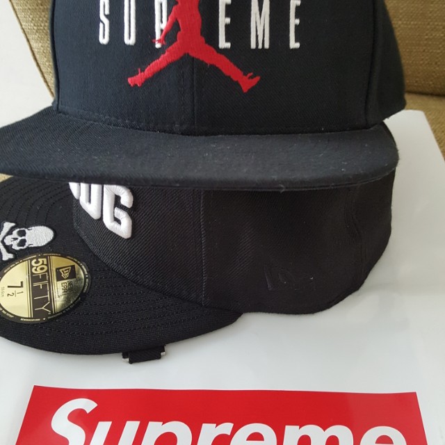 supreme x jordan hat