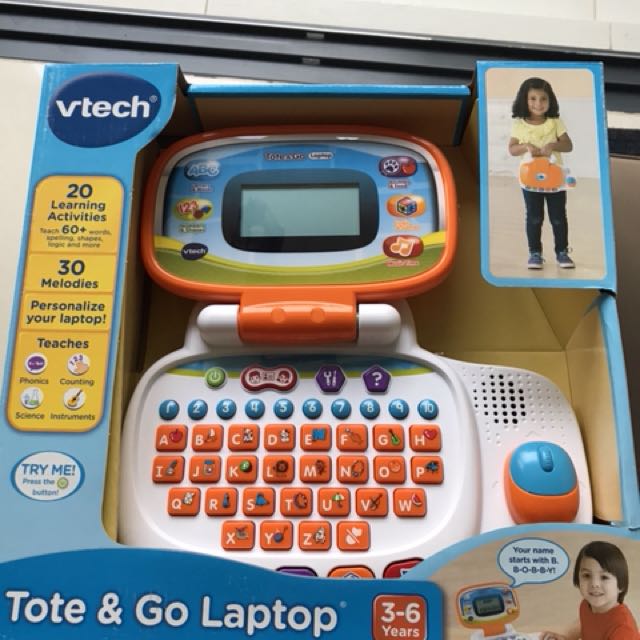 Vtech Tote n Go Laptop, Babies & Kids, Infant Playtime on Carousell