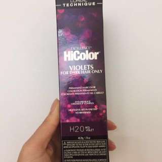  New L'Oréal violet red hair dye