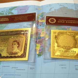 Gold Foil Collectible Banknotes