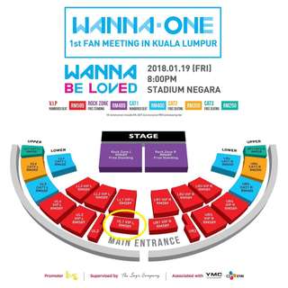 [WTS] 1 X UL1 VIP TICKET FOR WANNA ONE IN KL