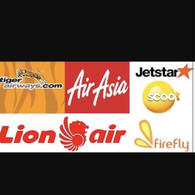 20 Tiger Scoot AirAsia Jetstar Airline ticket flight, Tickets & Vouchers, Vouchers on Carousell