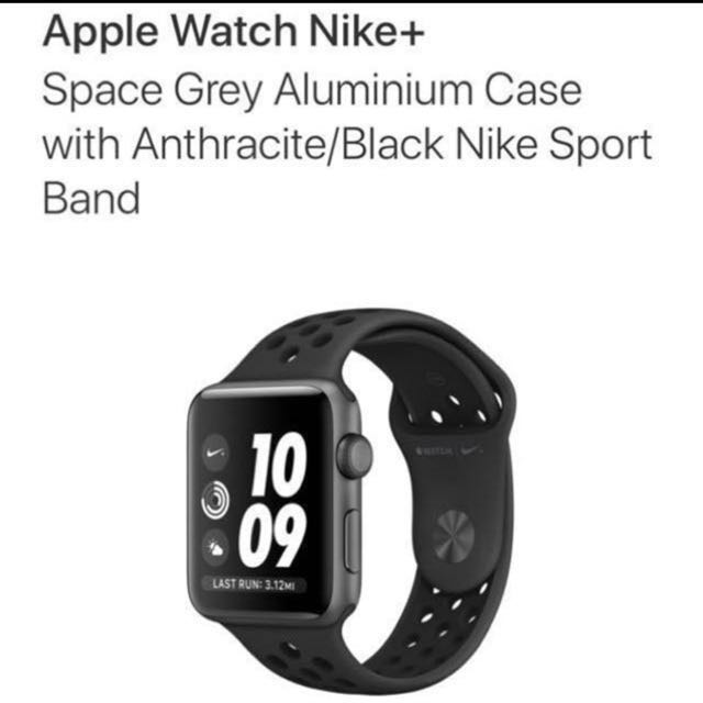 Apple Watch Series 3 Nike 42mm Space Grey Men S Fashion Watches On Carousell