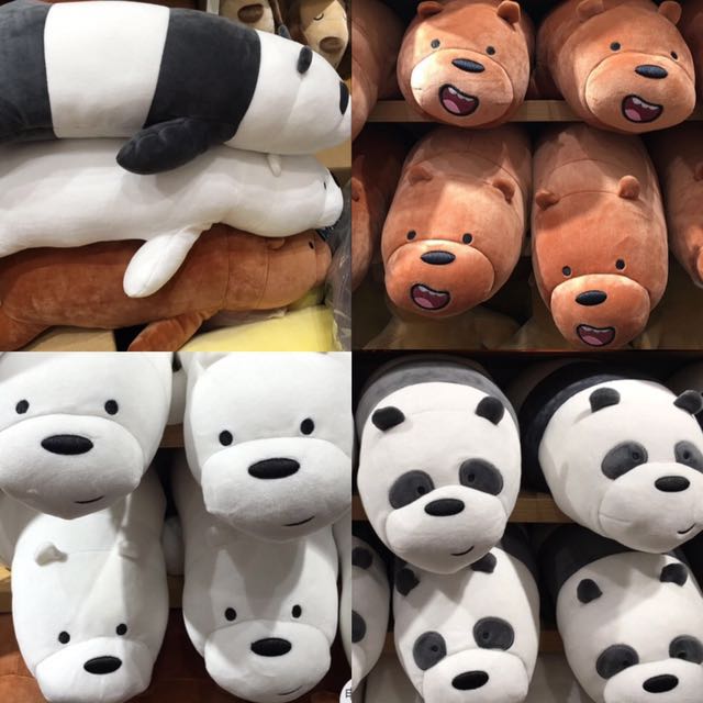 Authentic We  Bare  Bears  From Miniso 50cm Bulletin 