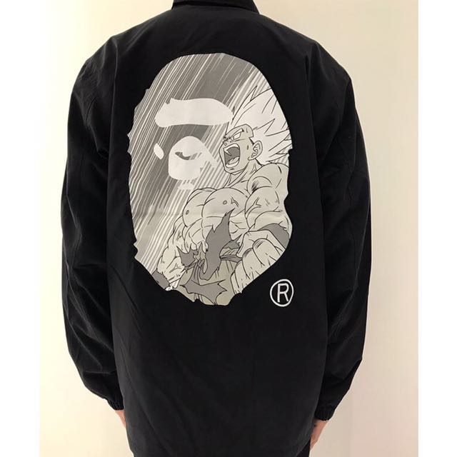 Bape X Dragon Ball Z Coach Jacket Men S Fashion Clothes On Carousell