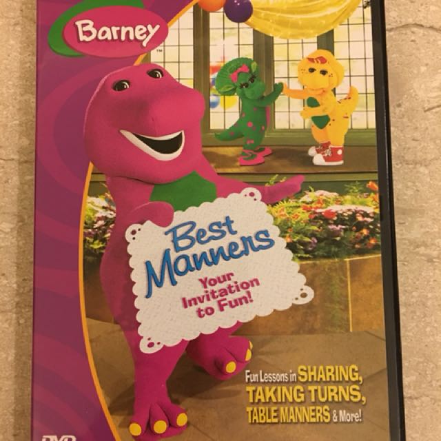 Barney Best Manners Your Invitation To Fun Dvd Barney - Best Manners, Your Invitation to Fun! (DVD), Music & Media