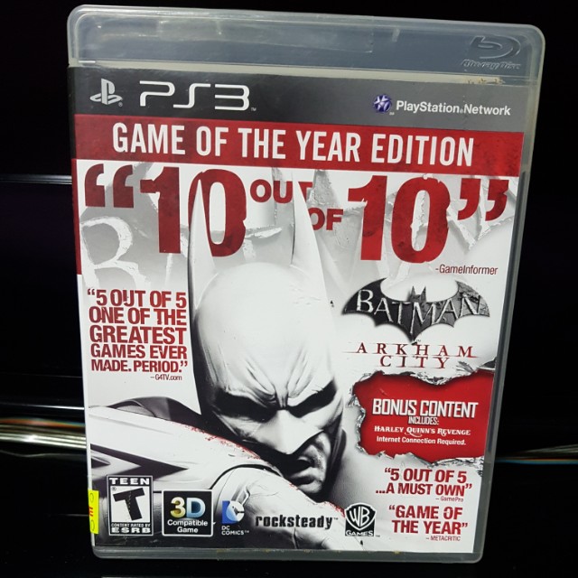 Batman Arkham City Ps3 Toys Games Video Gaming Video Games