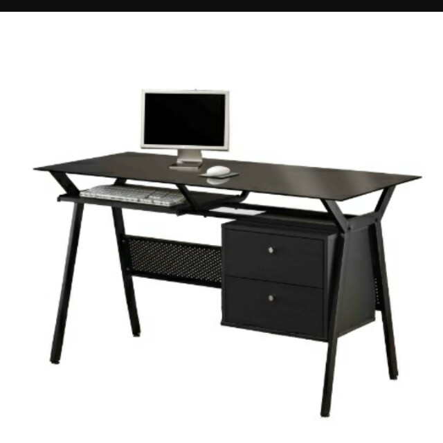 Black Computer And Study Desk Made From Italy Furniture
