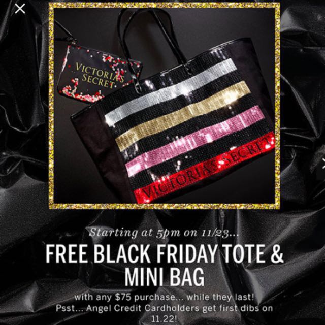 victoria's secret sequin tote bag