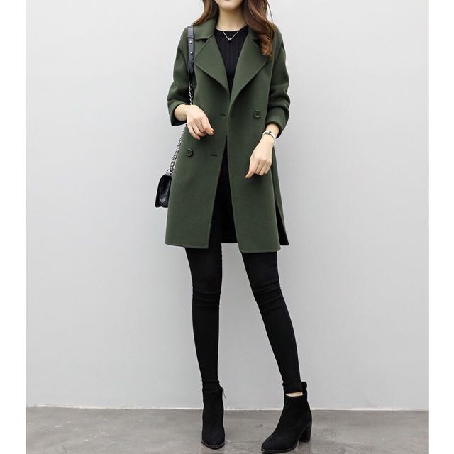 Brand New Olive Green Winter Coat Size M Women s Fashion Coats