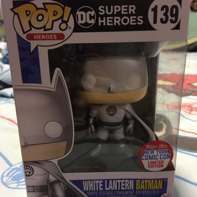white lantern batman funko pop