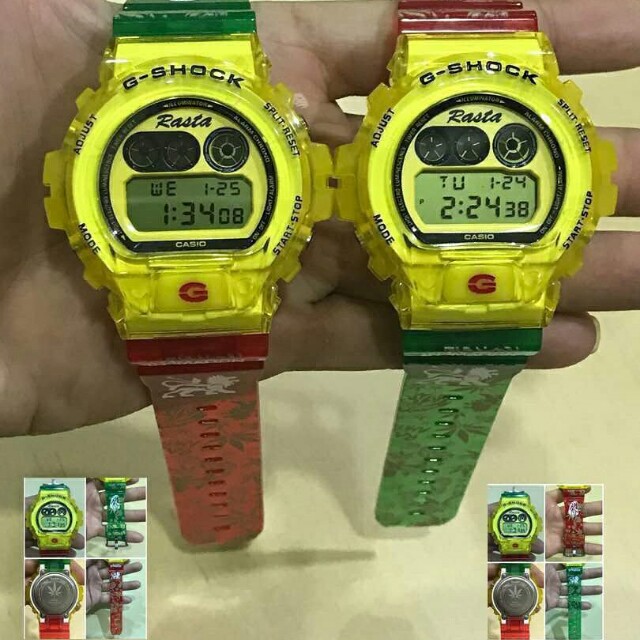 G SHOCK DW6900 RASTA JELLY
